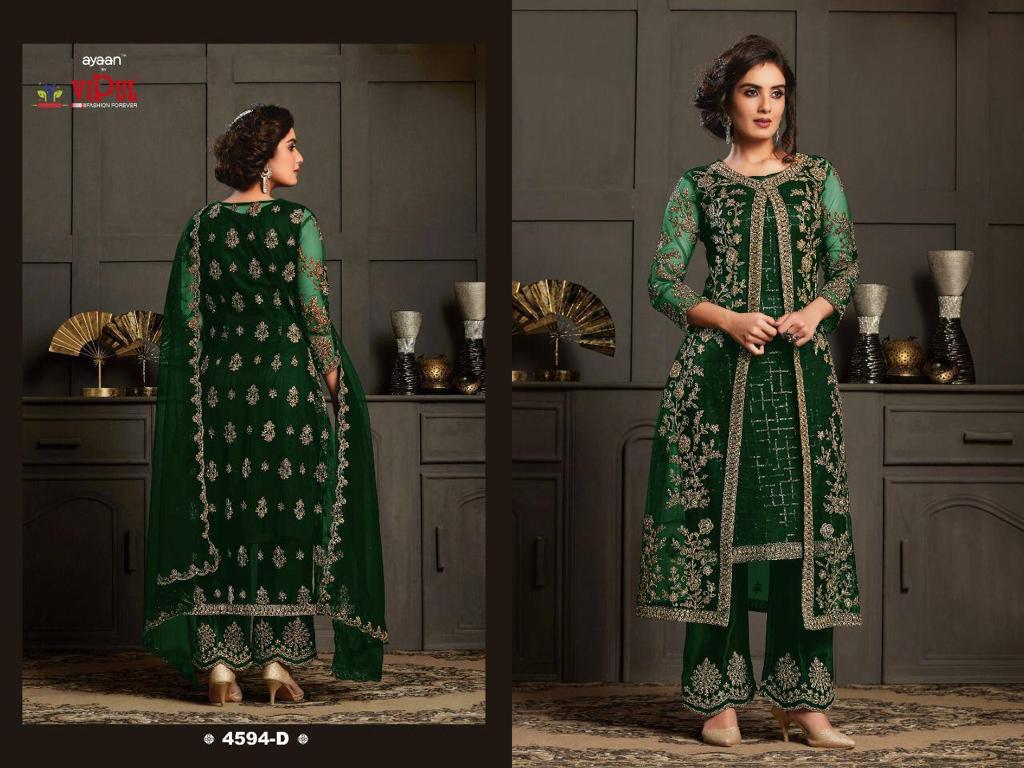 Ayaan 4594 By Vipul Embroidery Designer Salwar Suits